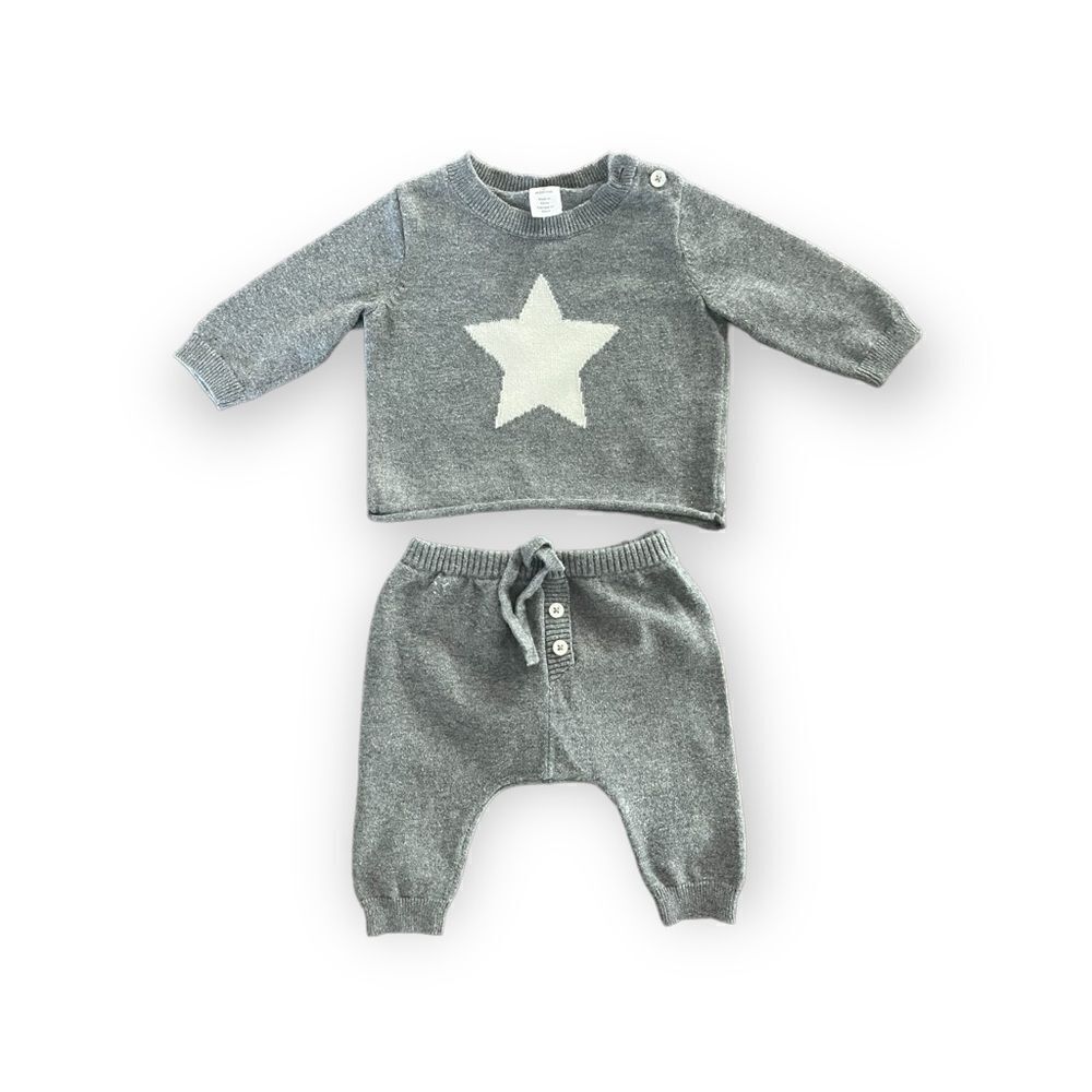 Nordstrom Knit Baby Infant Outfit, Top and Bottom